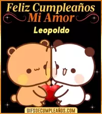 GIF Feliz Cumpleaños mi Amor Leopoldo